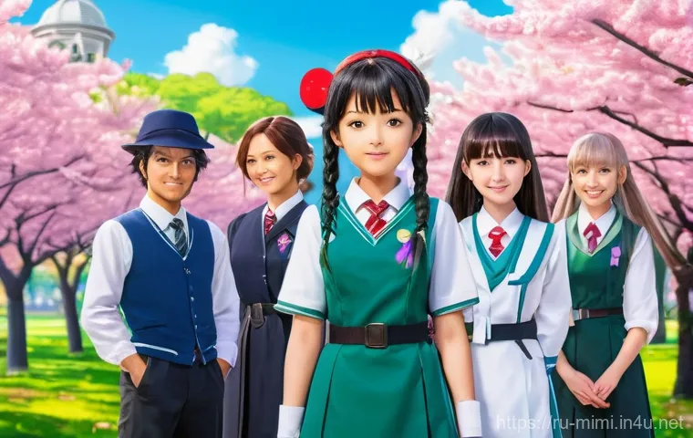 미미와 일본 캐릭터 시장 - Prompt 1: Modern Anime Icons Gathering** 미미와 일본 캐릭터 시장 - Prompt 1: Modern Anime Icons Gathering**