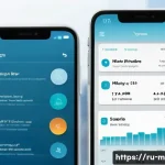 미미의 최신 에디션 분석 - A modern smartphone user interface showcasing a sleek, intuitive app dashboard on a mid-range mobile...
