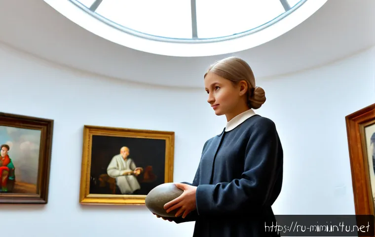 Home 17 미미 캐릭터의 예술적 가치 - Photorealistic contemporary art gallery in Saint Petersburg, a thoughtfully designed original whimsi...